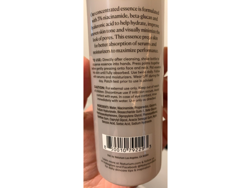 Naturium Niacinamide Essence 3% Skin Optimizing Treatment, 5.7 fl oz/170 mL