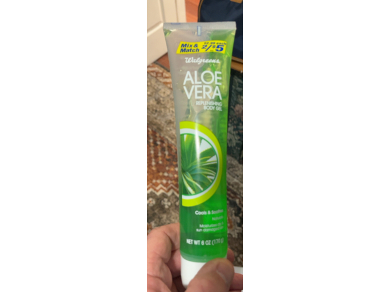 Walgreens Replenishing Body Gel, Aloe Vera, 6 oz/170 g
