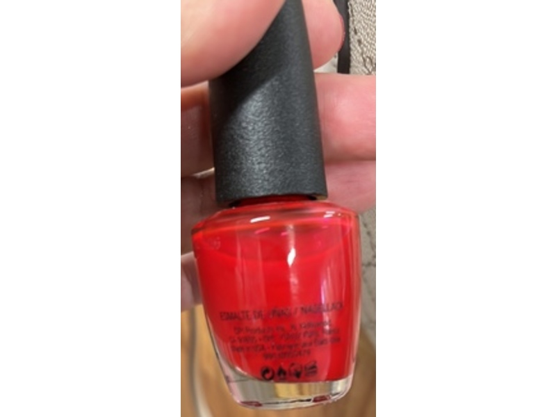 O.P.I Nail Lacquer, Red Hot Rio, 0.5 fl oz/15 mL