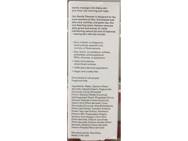 Peet Rivko Gentle Cleanser, 5 fl oz/150 mL
