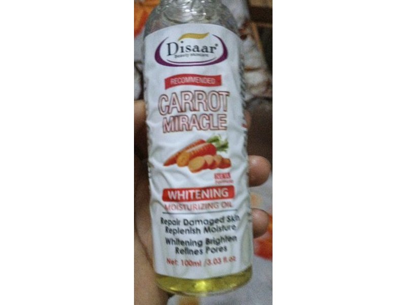 Disaar Beauty Skincare Moisturizing Oil, Carrot Miracle, 3.03 fl oz/100 mL