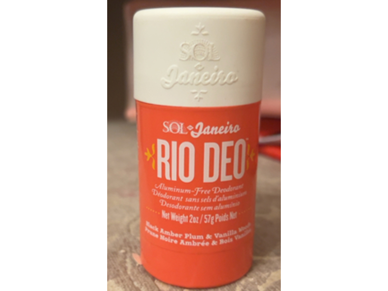 Sol De Janeiro Rio Deo Deodorant, Black Amber Plum & Vanilla Wood, 2 oz/57 g