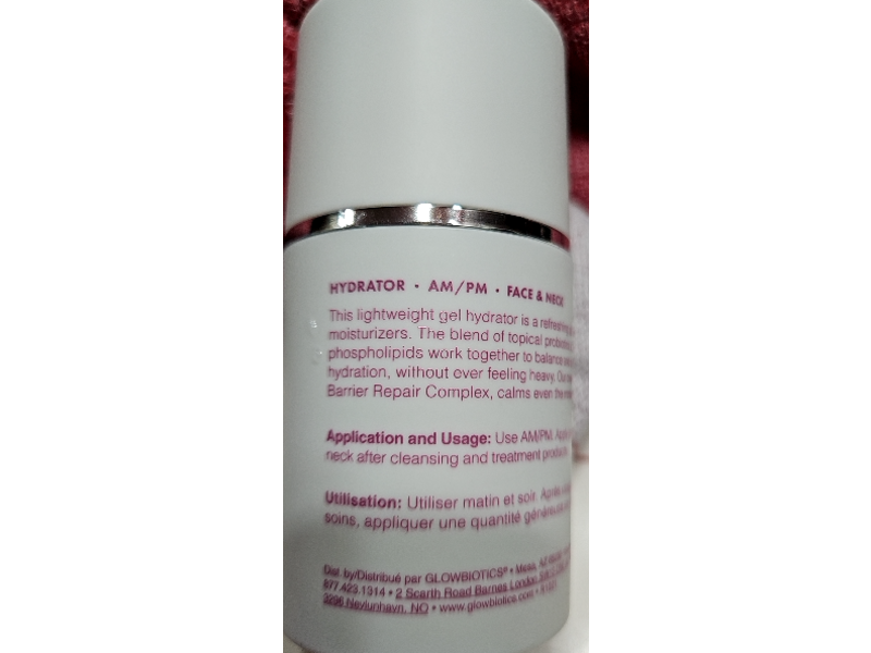 Glowbiotics Probiotic Skincare Instant Refreshing Gel Hydrator, 1.7 fl oz/50 mL
