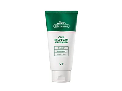 VT Cosmetics Cica Mild Foam Cleanser, 10.14 fl oz/300 mL