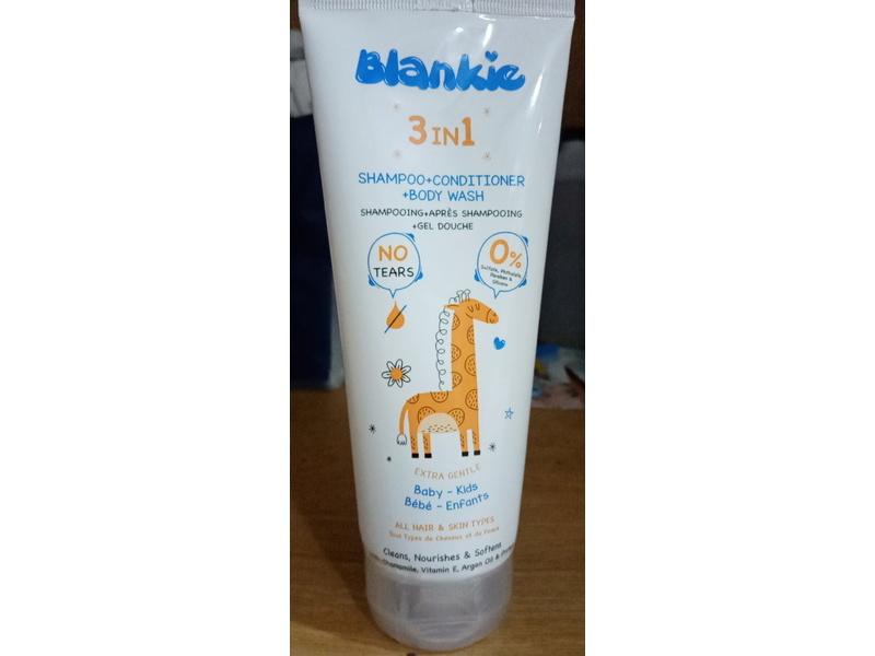 Blankie 3 In 1 Shampoo + Conditioner + Body Wash, 6.67 fl oz/200 mL