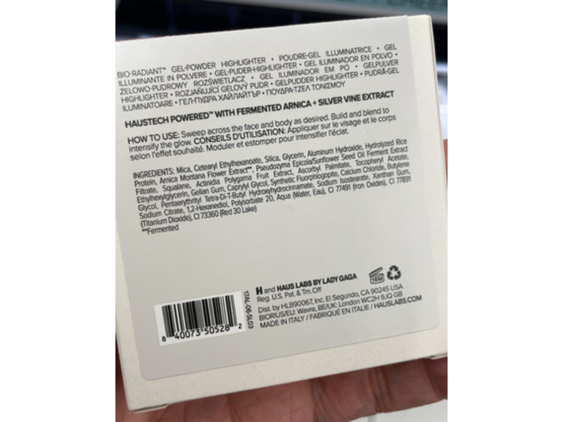 Haus Labs By Lady Gaga Bio-Radiant Gel-Powder Highlighter, Rose Quartz, 0.30 oz/8.5 g