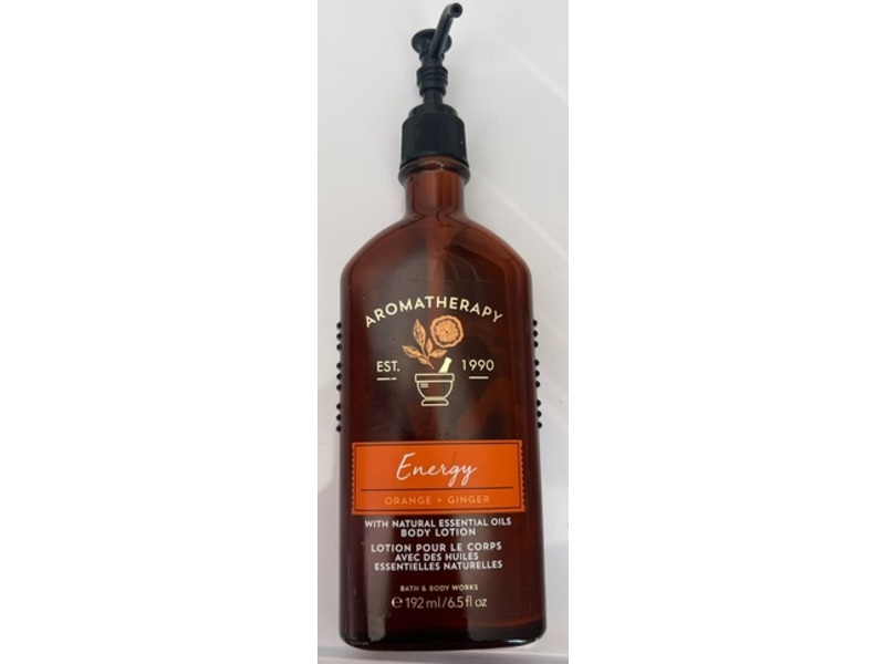 Bath & Body Works Aromatherapy Body Lotion, Energy, 6.5 fl oz/192 mL, Pack Of 2