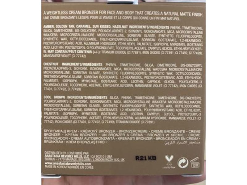 Anastasia Beverly Hills Cream Bronzer, Amber, 1 oz/30 g