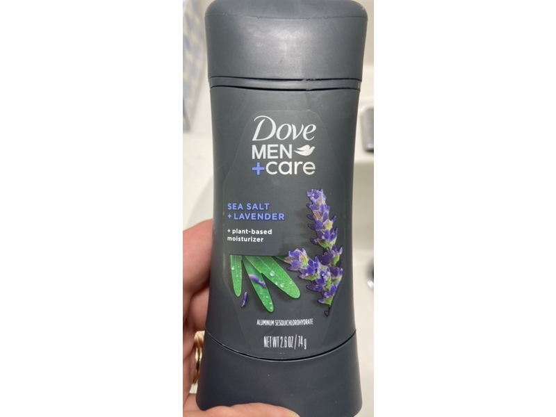 Dove Men + Care Deodorant, Sea Salt + Lavender, 2.6 oz/74 g, Pack Of 3