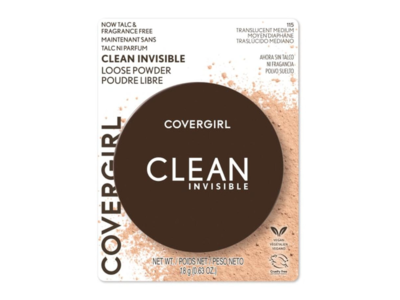 Covergirl Clean Invisible Loose Powder, 115 Translucent Medium, 0.63 oz/18 g