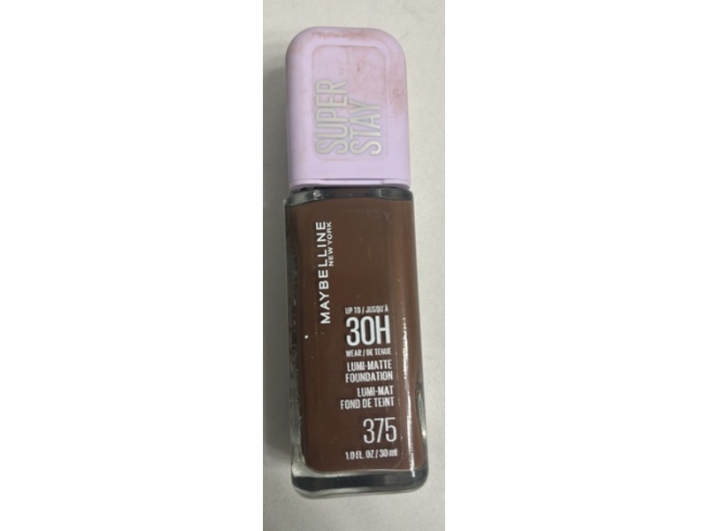 Maybelline New York Super Stay Lumi-Matte Foundation, 375, 1 fl oz/30 mL