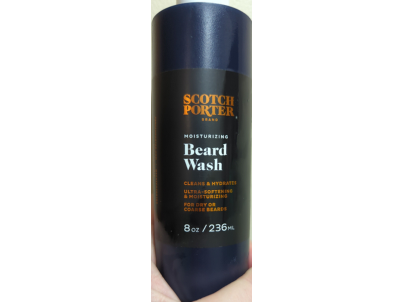Scotch Porter Moisturizing Beard Wash, 8 oz/236 mL