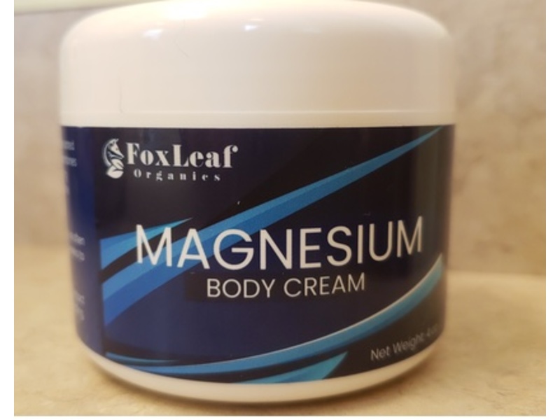 FoxLeaf Organics Magnesium Body Cream, 4 oz