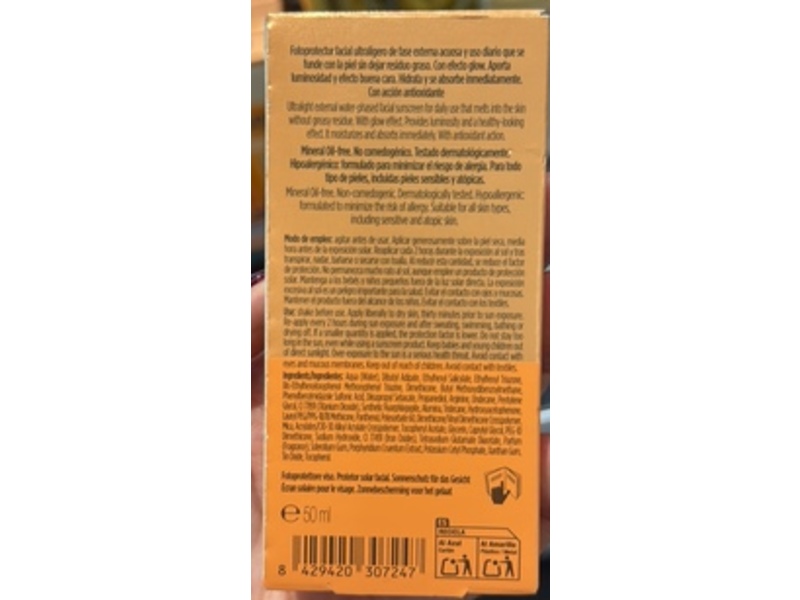 ISDIN Fotoprotector Fusion Water Magic Glow, SPF 50 PA++++, 50 mL