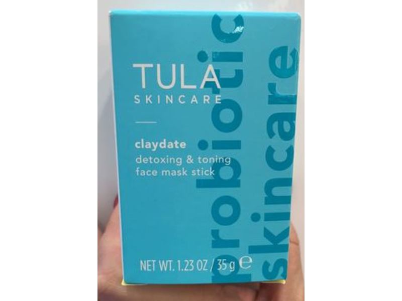 Tula Probiotic Skin Care Claydate Detoxing & Toning Face Mask Stick, 1.23 oz / 35 g
