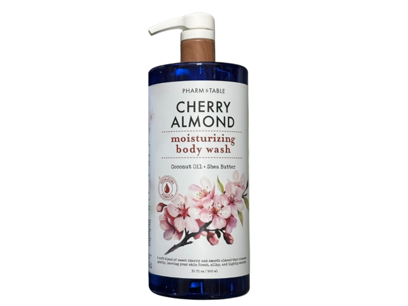 Pharm To Table Moisturizing Body Wash, Cherry Almond, 32 fl oz/960 mL