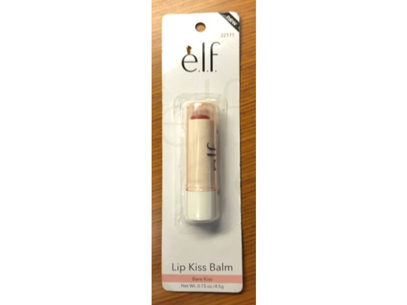 e.l.f Lip Kiss Balm, Bare Kiss, 0.15 oz/4.5 g