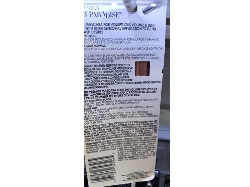 L'Oreal Paris Voluminous Lash Paradise Mascara, Blackest Black, 0.28 fl oz