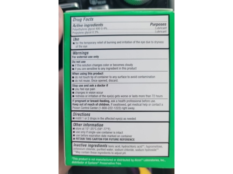 Cvs Health Lubricant Eye Drops, Sterile, 0.01 fl oz/0.4 mL