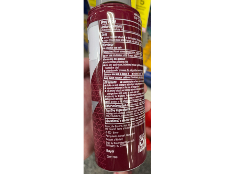 Tinactin Tolnaftate Antifungal Athlete's Foot Powder Spray, 4.6 oz/133 g