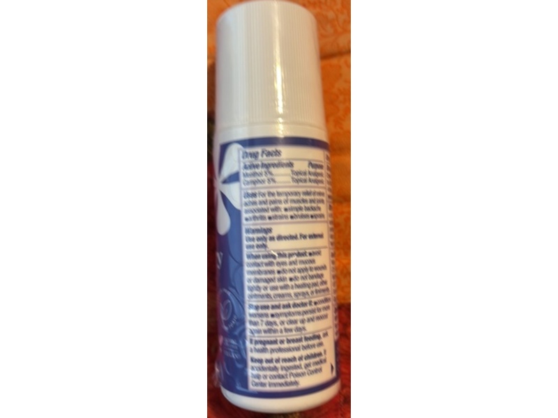 Asutra Recovery Roll-On Pain Relief Gel, Menthol + Camphor, 3.4 oz/96 g