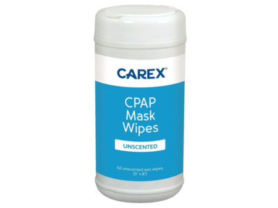 Carex Cpap Mask Wipes, Unscented, 62 Count