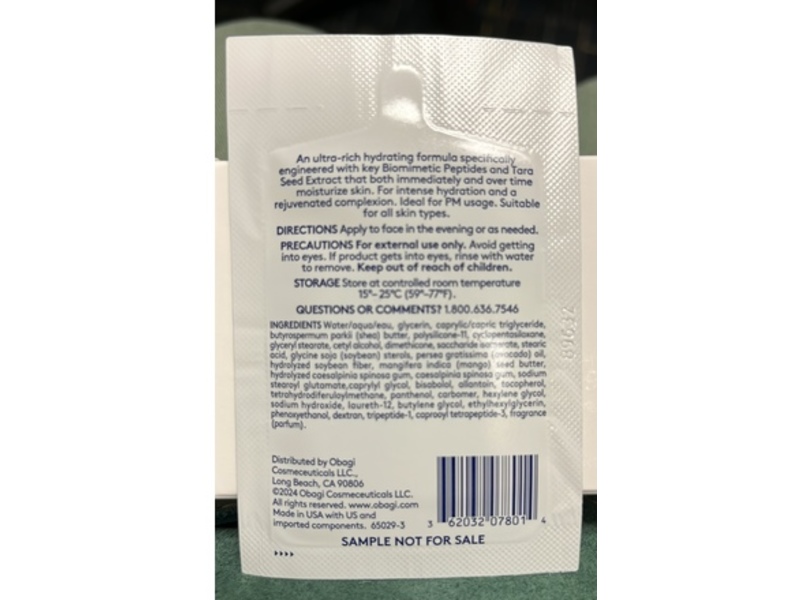 Obagi Medical Hydrate Luxe Ultra Moisture-Rich Cream, 0.07 oz/2 g