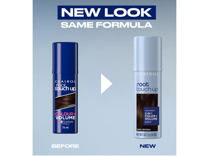 Clairol Root Touch Up Color + Volume 2-In-1 Spray, Black, 1.8 oz/52.7 g