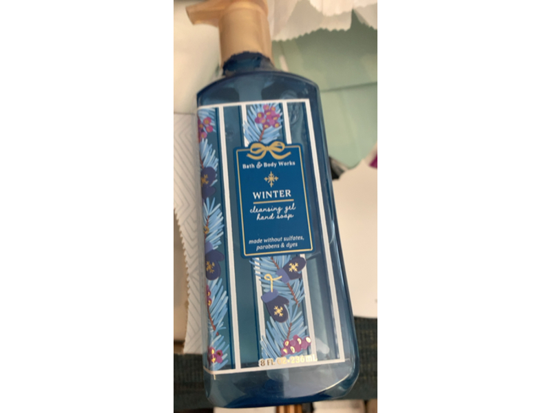 Bath & Body Works Winter Cleansing Gel Hand Soap, 8 fl oz/236 mL