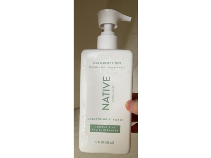 Native Moisturizing Facial Cleanser, Sage & Sweet Citrus, 12 fl oz/355 mL