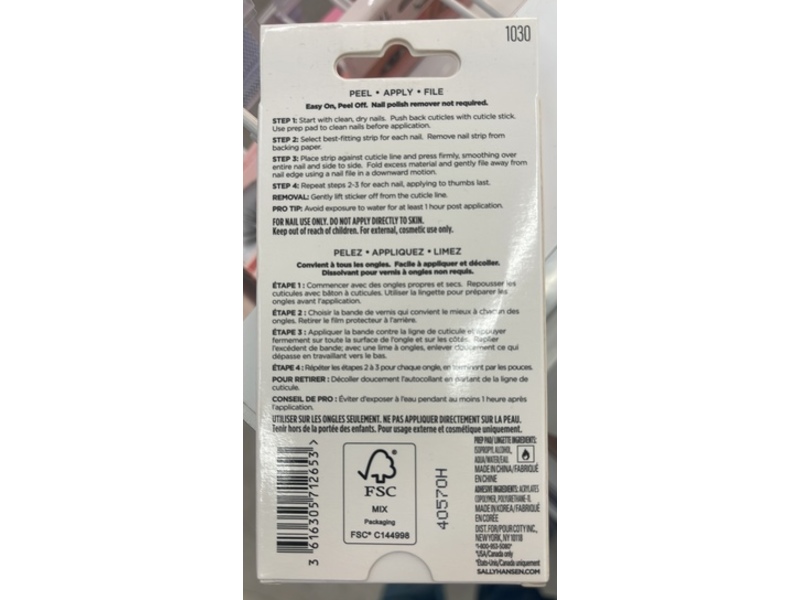 Sally Hansen Salon Effects Nail Strips, Starlit Burst, 32 Count