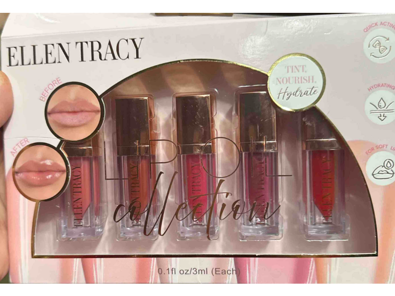 Ellen Tracy Lip Oil Collection, 0.1 fl oz/3 mL, 5 Count