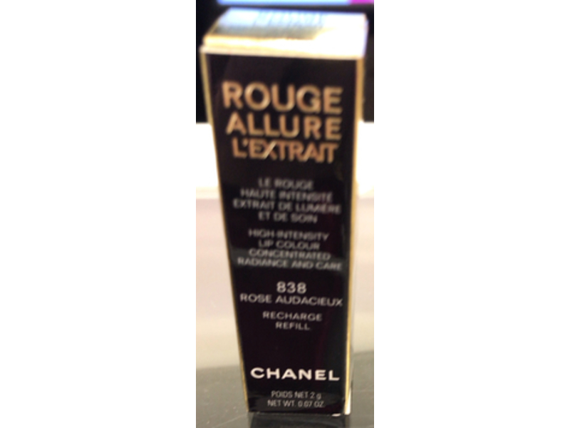 Chanel ROuge Allure L'Extrait REFILL High Intensity Lip Colour, 838 Rose Audacieux, 0.07 oz/2 g