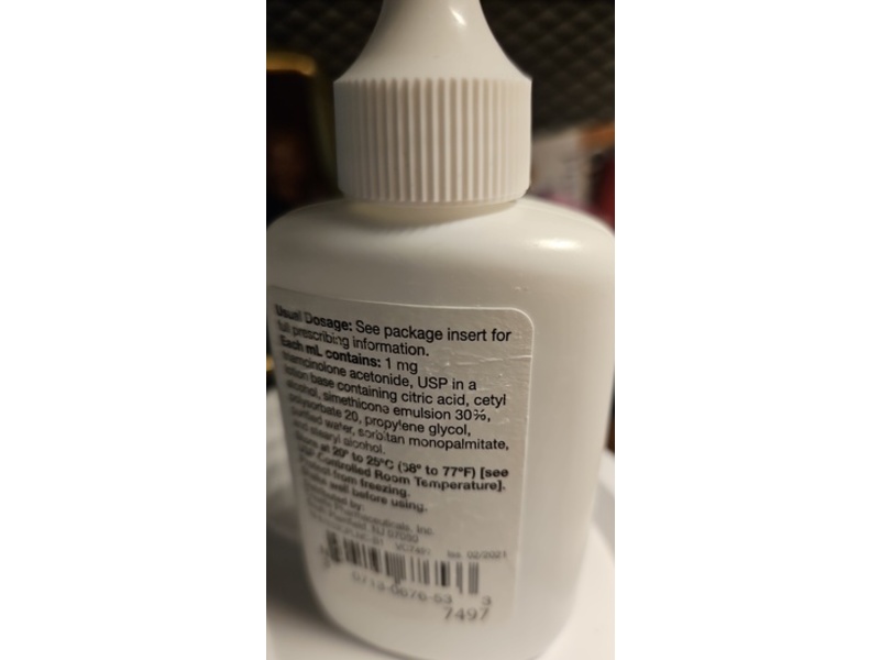 Triamcinolone Acetonide Lotion 0.1%, 60 mL, Cosette Pharmaceuticals (Rx)
