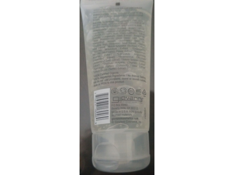 Giovanni Styling Gel, Strong Hold, 2 fl oz/60 mL