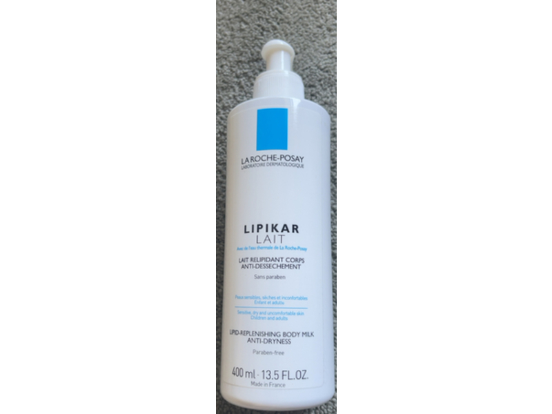 La Roche-Posay Lipikar Lipid Replenishing Body Milk, 13.5 fl oz/400 mL