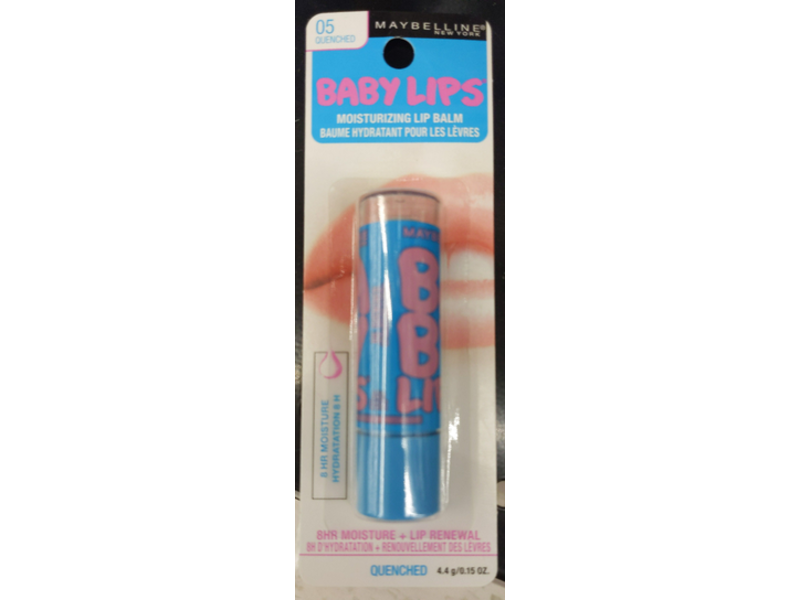 Maybelline Baby Lips Moisturizing Lip Balm, Quenched, 0.15 oz/4.4 g