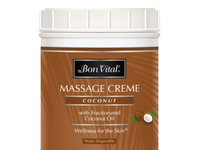 Bon Vital' Massage Creme, Coconut, 6 fl oz/177 mL