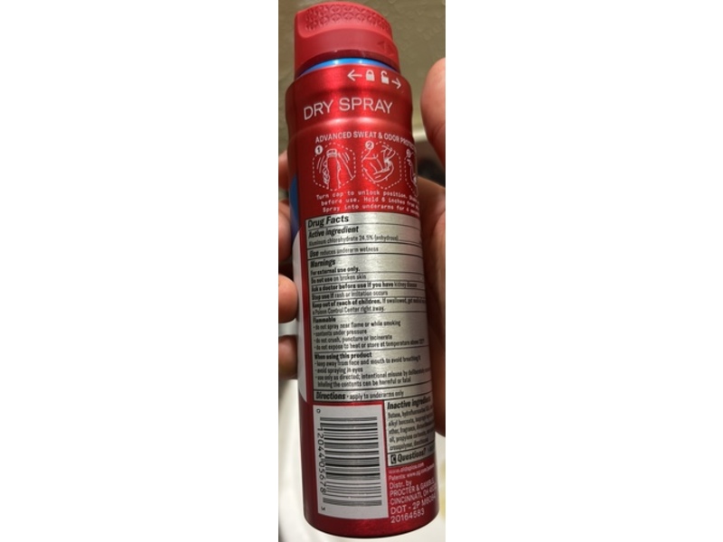 Old Spice Antiperspirant Dry Spray, Fresh, 4.3 oz/122 g