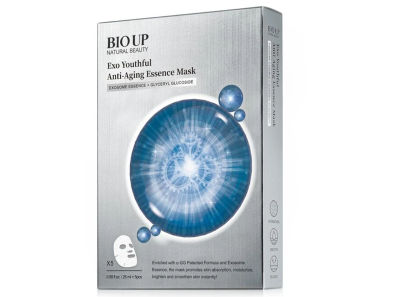 Bioup Exo Youthful Anti-Aging Essence Mask, 0.088 fl oz/26 mL, 5 Count