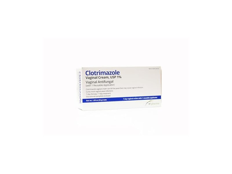H2 Pharma Clotrimazole Vaginal Antifungal Cream, USP 1%, 1.59 oz/45 g