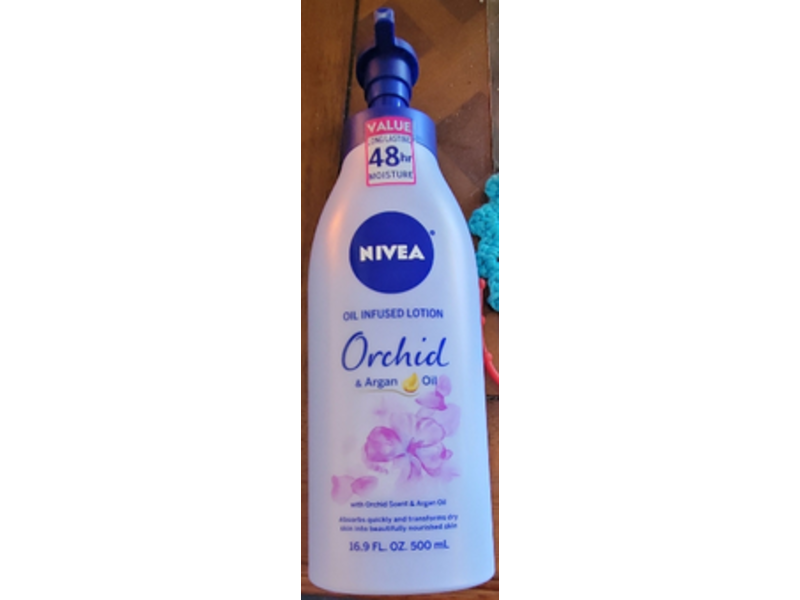 Nivea Oil Infused Lotion, Orchid & Argan Oil, 16.9 fl oz/500 mL