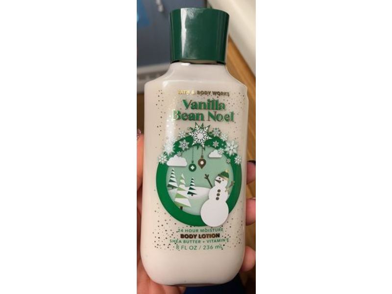 Bath & Body Works 24 Hour Moisture Body Lotion, Vanilla Bean Noel, 8 fl oz/236 mL