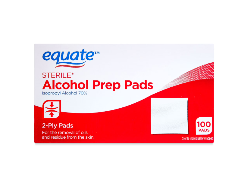 Equate Sterile Alcohol Prep Pads, 100 Count