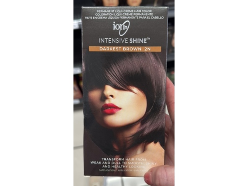 Ion Intensive Shine Permanent Liqui-Creme Hair Color Kit, Darkest Brown 2N