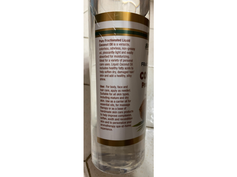 Sponix Natural Fractioned Premium Oil, Coconut, 16 fl oz/473 mL