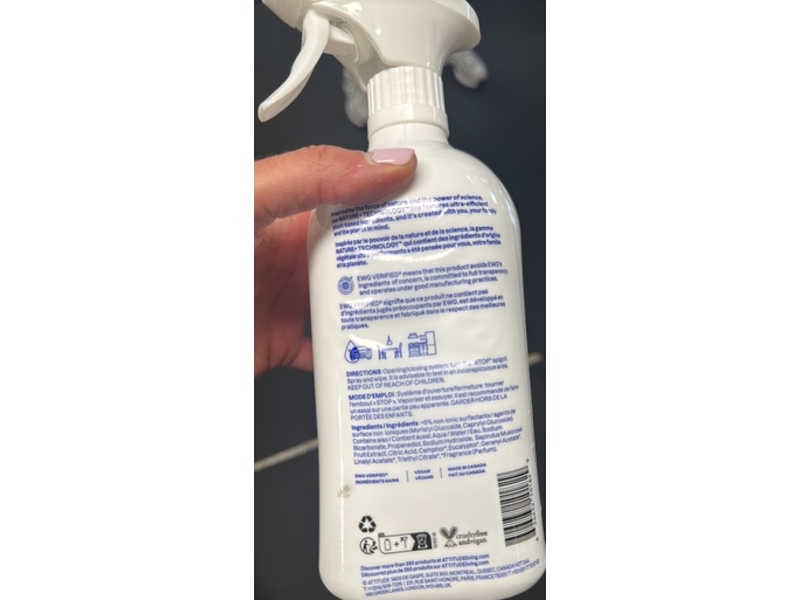 Attitude All Purpose Cleaner, Lavender, 27.1 fl oz/800 mL