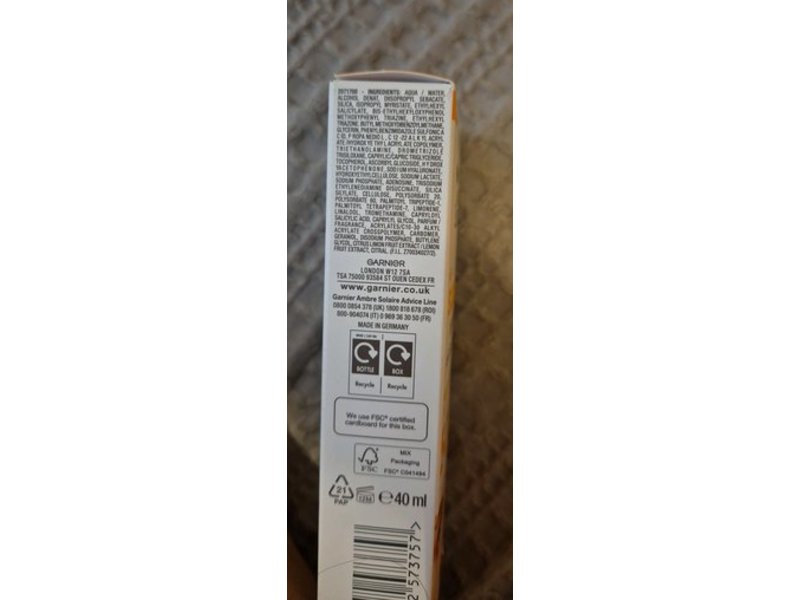 Garnier Ambre Solaire Super Uv Anti-Dark Spots Fluid, SPF 50+, 40 mL