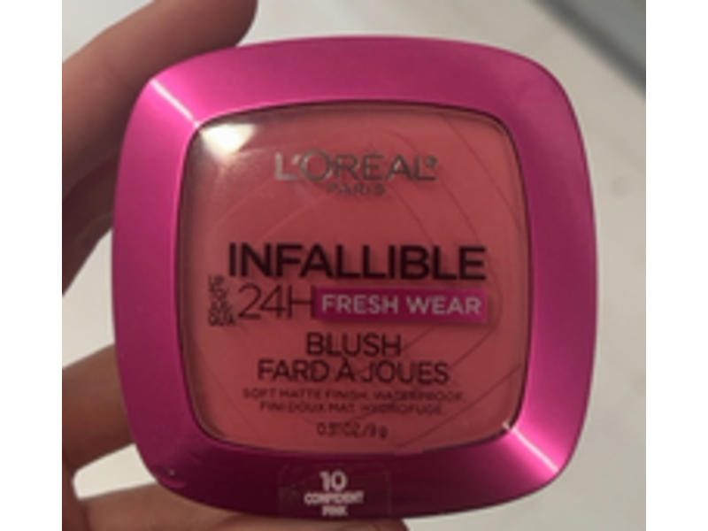 L'Oreal Paris Infallible Blush, 10 Confident Pink, 0.31 oz/9 g