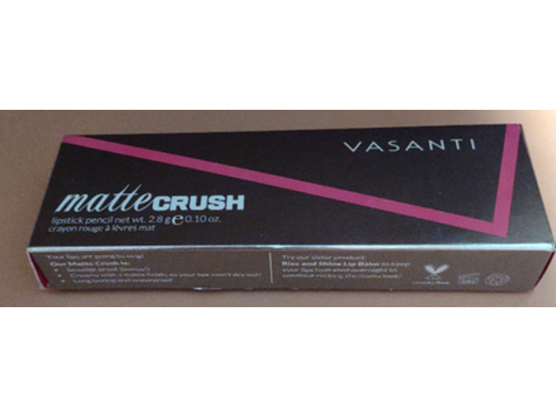 Vasanti Cosmetics Matte Crush Lipstick Pencil, It's Your Mauve, 0.10 oz/2.8 g